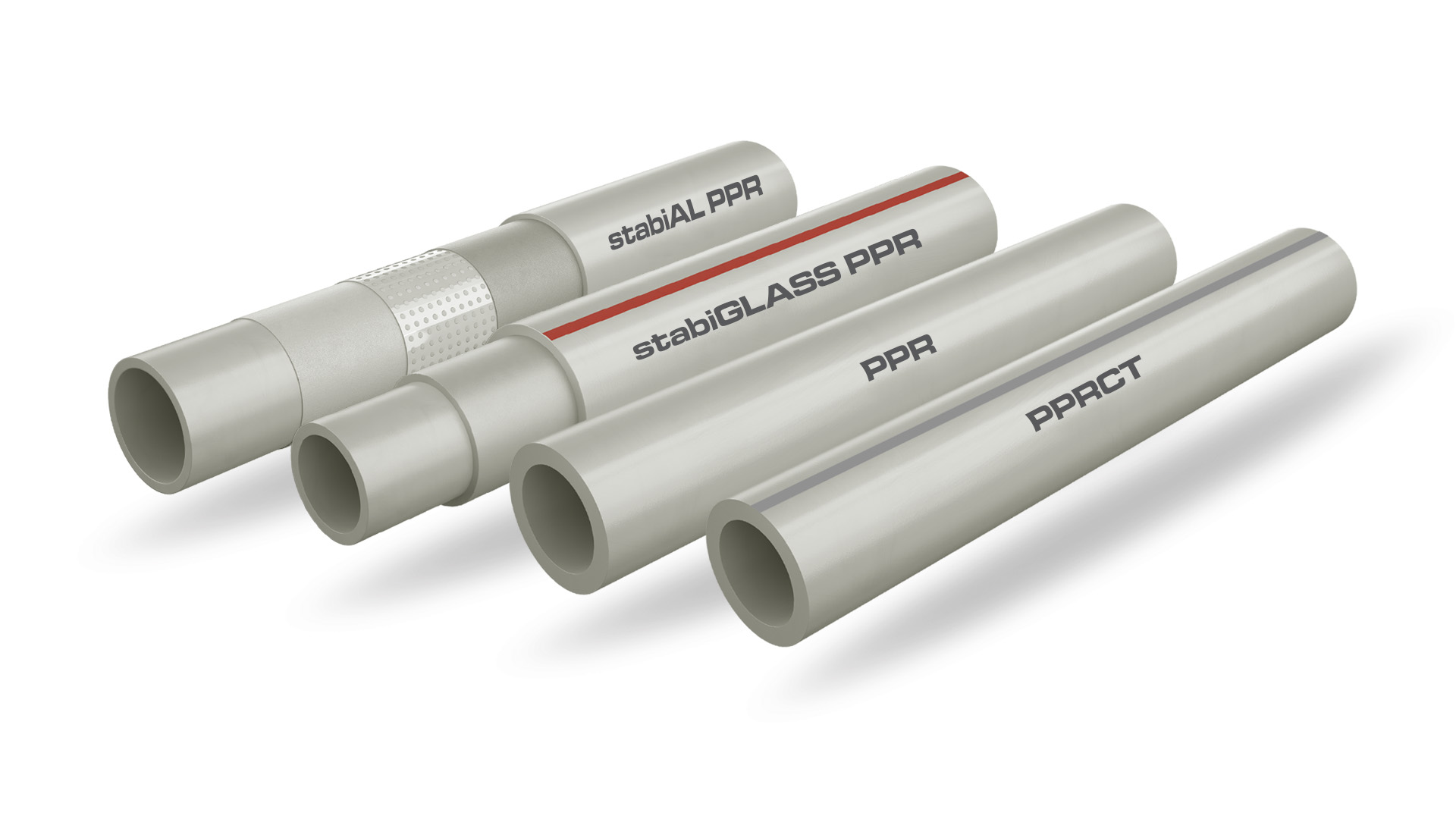 KAN-therm - System PP - Modele 3d rur PP, PP Glass i PP Stabi
